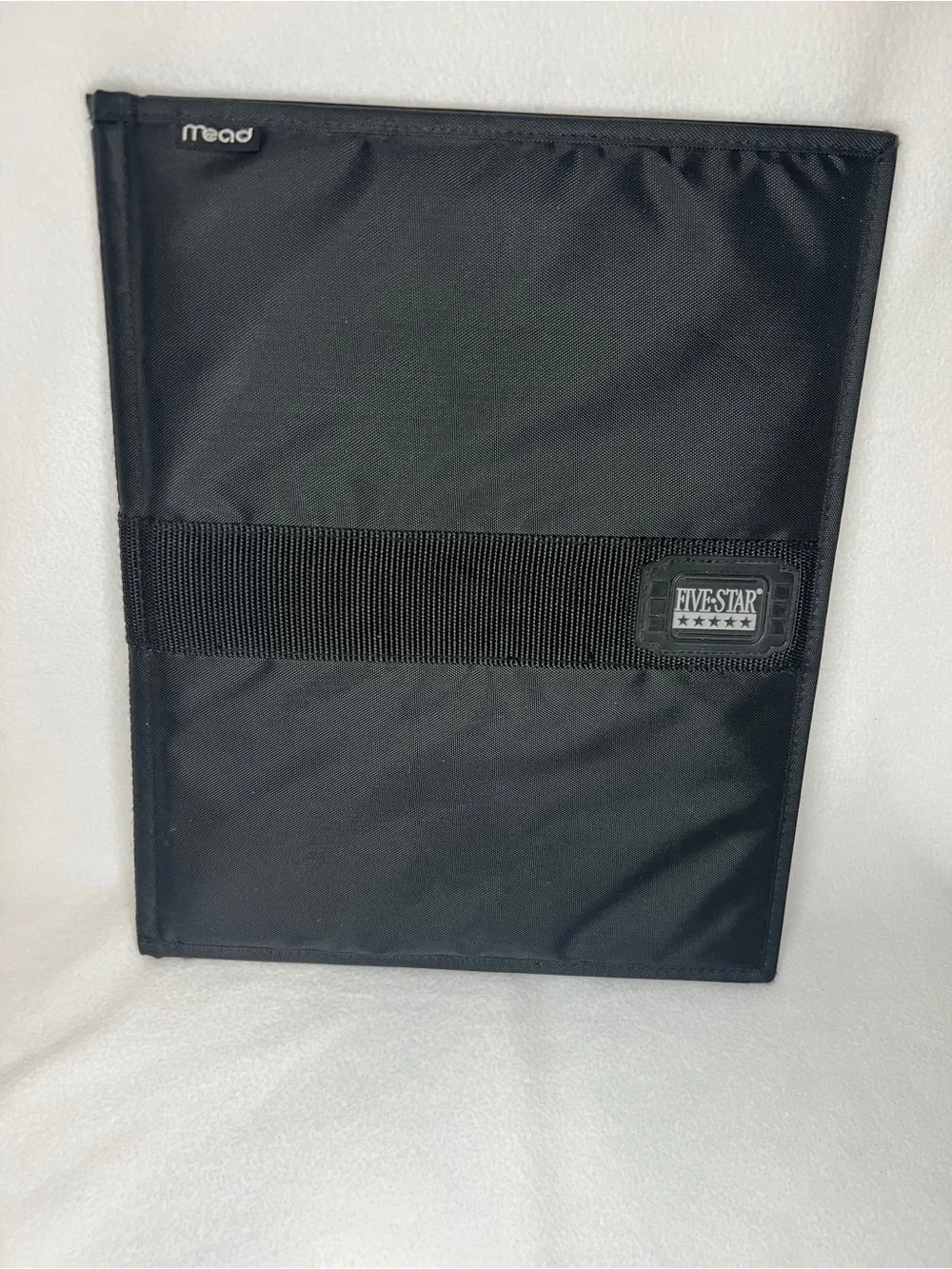 Vintage 90s Mead Five Star Black Zipper Binder First Gear Trapper